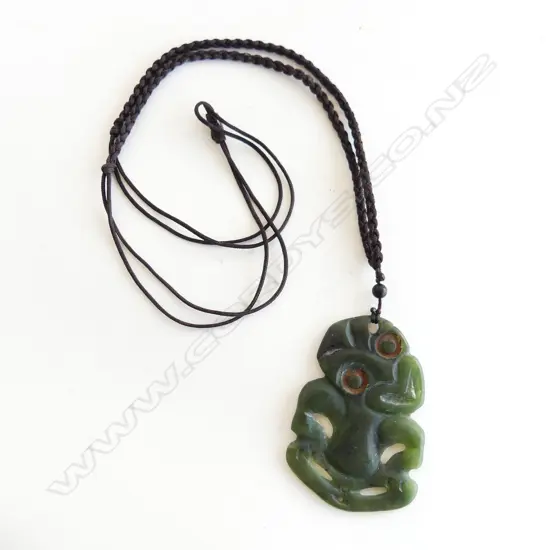 A vintage Māori pounamu hei tiki,